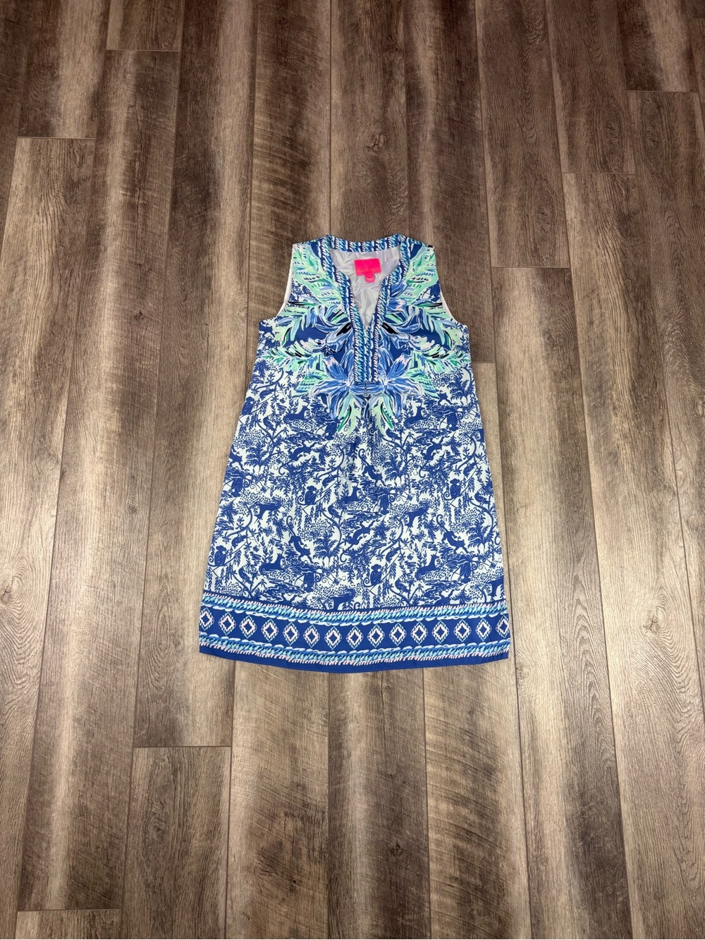 Lilly‎ Pulitzer Blue Print Evah Shift Dress